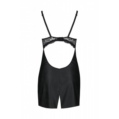 Бебі-дол з еко-шкіри та мережива Loona Chemise black S/M - Passion Бебі-дол з еко-шкіри та мережива Loona Chemise black S/M - Passion