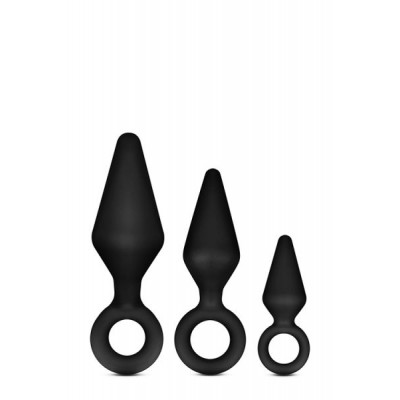 Набор анальных пробок LUXE WEARABLE NIGHT RIMMER KIT BLACK