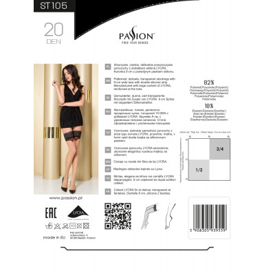 Панчохи ST105 1/2 grey - Passion Панчохи ST105 1/2 grey - Passion
