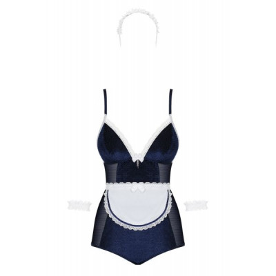 Костюм Горничная Maid teddy blue L/XL Obsessive