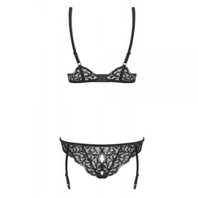Боди Laluna crotchless teddy black S/M