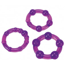 Набор эрекционных колец Ultra Soft & Stretchy Pro Rings, PURPLE