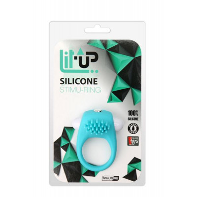 Эрекционное кольцо LIT-UP SILICONE STIMU RING 5 BLUE