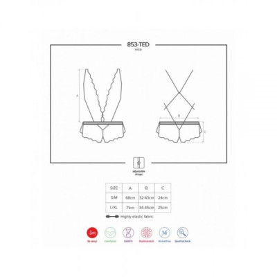 Боди 853-TED-3 teddy red S/M