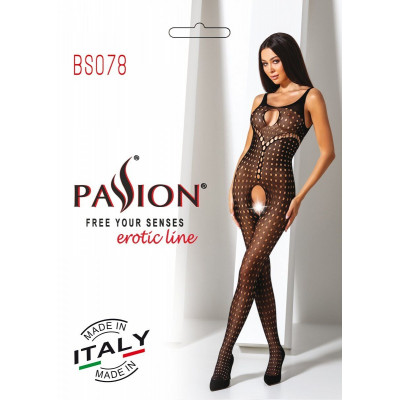 Бодистокинг Passion BS078 black Бодистокинг Passion BS078 black