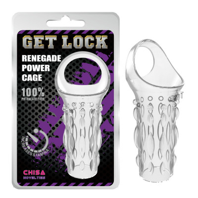 Насадка с петлей для мошонки Chisa Get Lock White