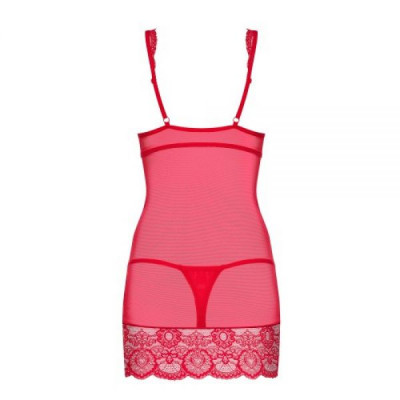 Боди 853-CHE-3 chemise thong red S/M