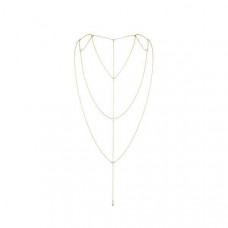 Ланцюжок для спини Bijoux Indiscrets Magnifique Back and Cleavage Chain - Gold, прикраса для тіла