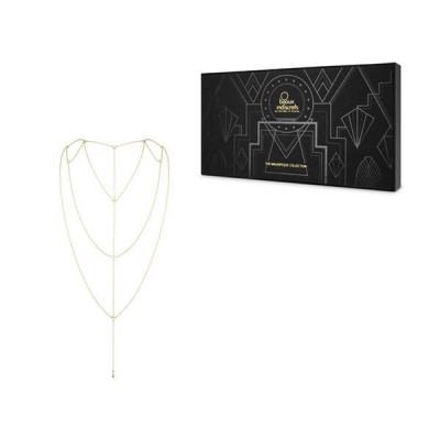 Ланцюжок для спини Bijoux Indiscrets Magnifique Back and Cleavage Chain - Gold, прикраса для тіла Ланцюжок для спини Bijoux Indiscrets Magnifique Back and Cleavage Chain - Gold, прикраса для тіла