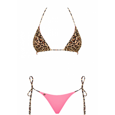 410889 Купальник Obsessive California Bikini leo/coral S