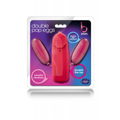 Виброяйцо двойное DOUBLE POP EGGS CERISE