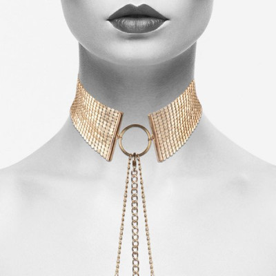Ожерелье-воротник Bijoux Indiscrets Desir Metallique Collar - Gold Ожерелье-воротник Bijoux Indiscrets Desir Metallique Collar - Gold