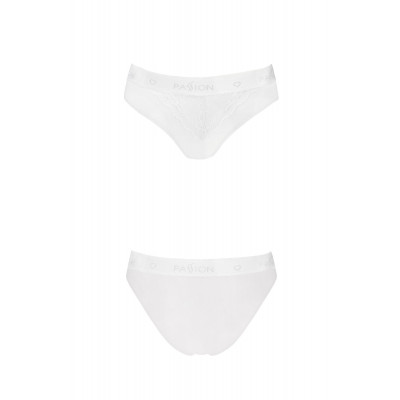 Трусики з широкою гумкою і мереживом Passion PS001 PANTIES white, size L Трусики з широкою гумкою і мереживом Passion PS001 PANTIES white, size L
