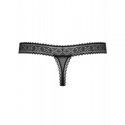 Стринги кружево черный Obsessive 862-THO-1 thong L/XL