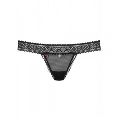Стринги кружево черный Obsessive 862-THO-1 thong L/XL