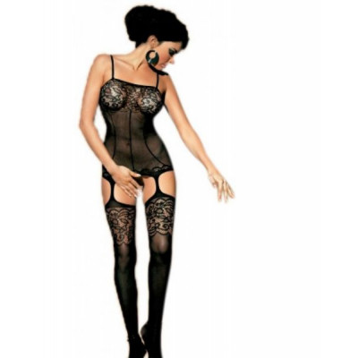 Комбинезон Obsessive BODYSTOCKING F204 черный