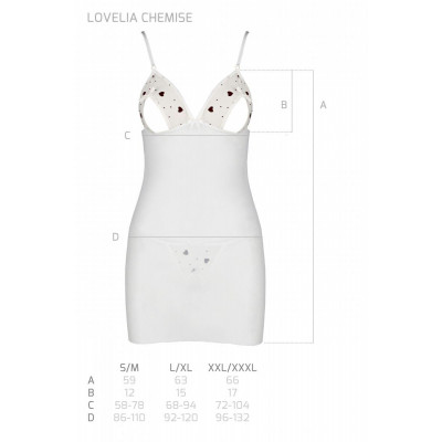 LOVELIA CHEMISE white XXL/XXXL - Passion LOVELIA CHEMISE white XXL/XXXL - Passion
