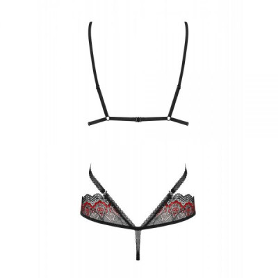 Боди Obsessive Megies teddy black S/M