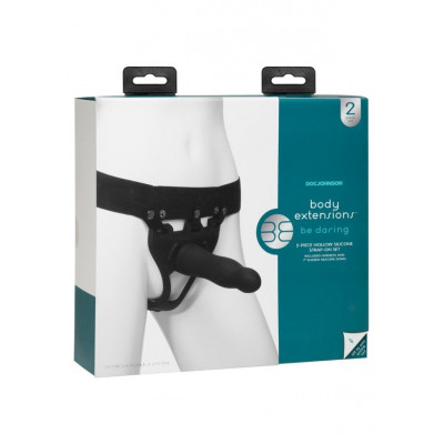 Страпон унісекс Doc Johnson Body Extensions - BE Daring, порожня насадка Страпон унісекс Doc Johnson Body Extensions - BE Daring, порожня насадка