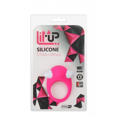 Эрекционное кольцо LIT-UP SILICONE STIMU RING 6 PINK