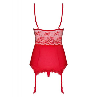 Корсет с подвязками для чулок Obsessive Lovica corset XXL