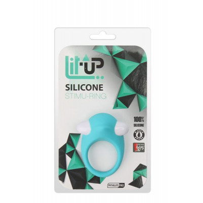 Эрекционное кольцо LIT-UP SILICONE STIMU RING 6 BLUE