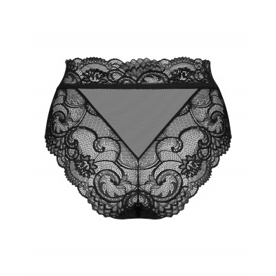 Трусики кружевные Obsessive Elizenes SM Black