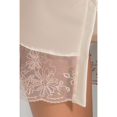 Пеньюар LOTUS PEIGNOIR cream XXL/XXXL - Passion Exclusive, трусики Пеньюар LOTUS PEIGNOIR cream XXL/XXXL - Passion Exclusive, трусики