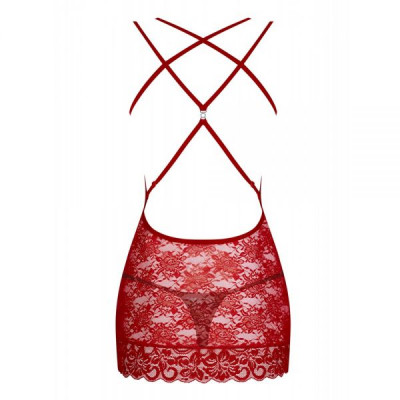 Комплект Obsessive 860-SET-3 2 pcs set red L/XL