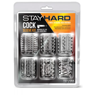 Набор насадок STAY HARD COCK SLEEVE KIT CLEAR