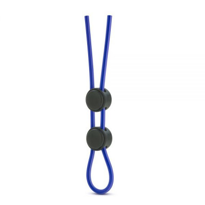 T331084 Регулируемое эрекционное кольцо STAY HARD DOUBLE LOOP BLUE