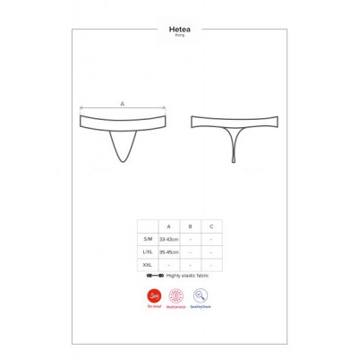 Стринги Obsessive Hetea thong red L/XL