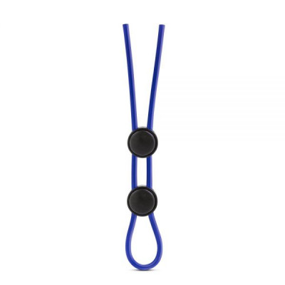 T331084 Регулируемое эрекционное кольцо STAY HARD DOUBLE LOOP BLUE