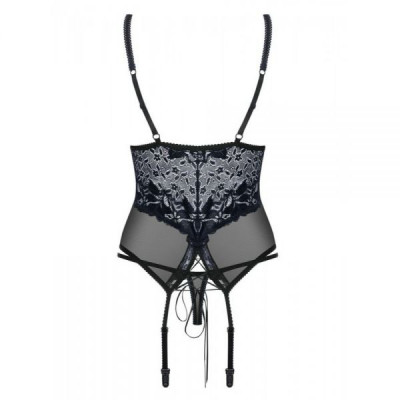 Корсет Obsessive 866-COR-1 corset & thong L/XL