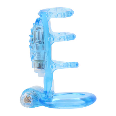 Насадка Chisa - GK Power Dual Vibrating Cock Cage Blue