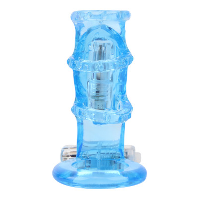 Насадка Chisa - GK Power Dual Vibrating Cock Cage Blue