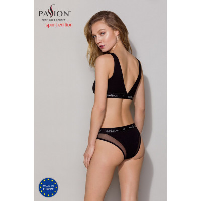 Трусики з прозорою вставкою Passion PS002 PANTIES black, size M Трусики з прозорою вставкою Passion PS002 PANTIES black, size M
