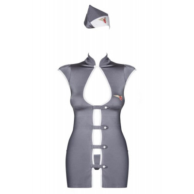 Костюм стюардесса Stewardess серый L/XL