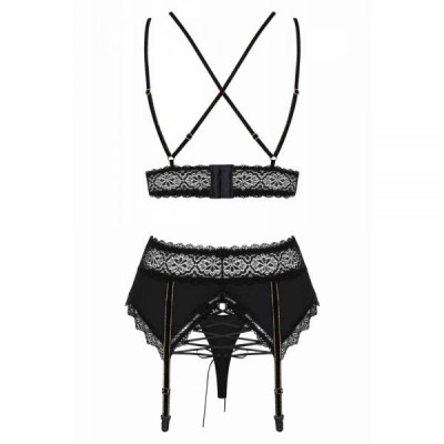 Комплект Obsessive Lolitte 3 pcs set black S/M