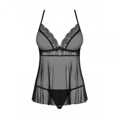 Бебидолл Obsessive 864-BAB-1 babydoll & thong S/M