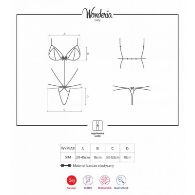Боди Obsessive Wonderia S/M