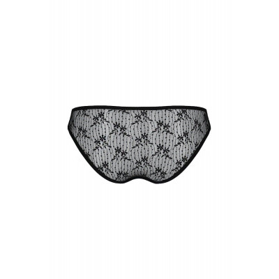 Трусики-сліпи з мереживною сіточкою Dina Thong black S/M - Passion Трусики-сліпи з мереживною сіточкою Dina Thong black S/M - Passion