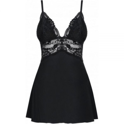 Бебидолл Obsessive 810-BAB-1 babydoll & thong black XXL