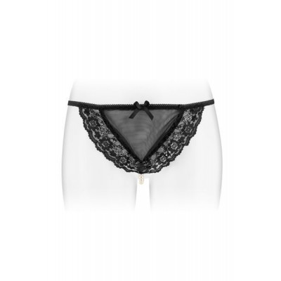Трусики-стрінги з перловою ниткою Fashion Secret KATIA Black