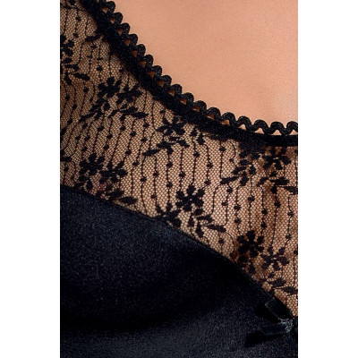 (SALE) Сорочка приталена PETRA CHEMISE black XXL/XXXL - Passion Exclusive, трусики (SALE) Сорочка приталена PETRA CHEMISE black XXL/XXXL - Passion Exclusive, трусики