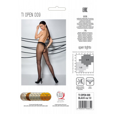 Колготки з відкритим доступом, імітація ботфорт TIOPEN 009 black 1/2 (20 den) — Passion Колготки з відкритим доступом, імітація ботфорт TIOPEN 009 black 1/2 (20 den) — Passion
