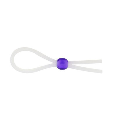 Кольцо эрекционное 5" Silicon Cock Ring with Bead, LAVENDER