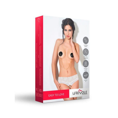 Трусики с разрезом белые кружево LeFrivole, L/XL, 46-48