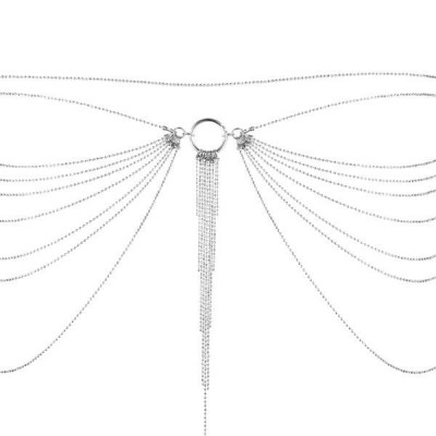 Ланцюжок трусики або ліф Bijoux Indiscrets Magnifique Waist Chain - silver, прикраса на тіло Ланцюжок трусики або ліф Bijoux Indiscrets Magnifique Waist Chain - silver, прикраса на тіло