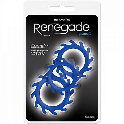 T280319 Набор эрекционных колец RENEGADE GEARS, BLUE T280319 Набор эрекционных колец RENEGADE GEARS, BLUE